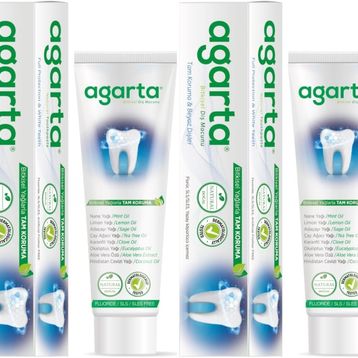 Agarta Bitki Özlü Doğal 2x100 ml Diş Macunu