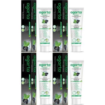 Agarta Doğal Aktif Karbonlu 4x100 ml Diş Macunu