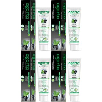 Agarta Doğal Aktif Karbonlu 4x100 ml Diş Macunu