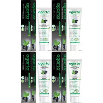 Agarta Doğal Aktif Karbonlu 4x100 ml Diş Macunu