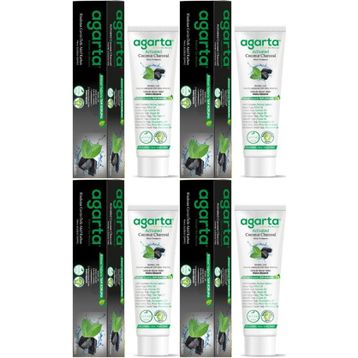 Agarta Doğal Aktif Karbonlu 4x100 ml Diş Macunu