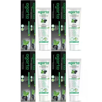 Agarta Doğal Aktif Karbonlu 4x100 ml Diş Macunu