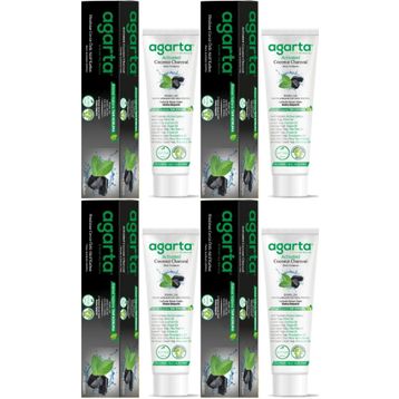 Agarta Doğal Aktif Karbonlu 4x100 ml Diş Macunu