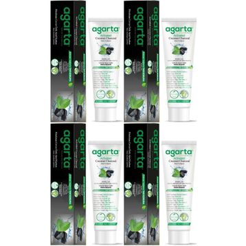Agarta Doğal Aktif Karbonlu 4x100 ml Diş Macunu
