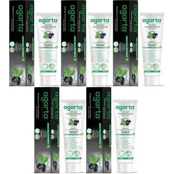 Agarta Doğal Aktif Karbonlu 5x100 ml Diş Macunu