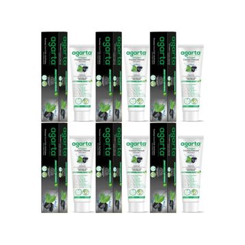 Agarta Doğal Aktif Karbonlu 6x100 ml Diş Macunu