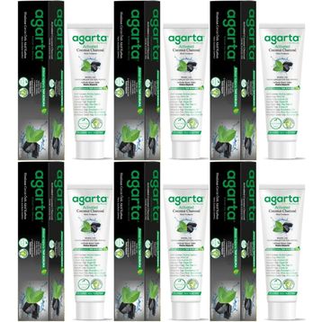 Agarta Doğal Aktif Karbonlu 6x100 ml Diş Macunu