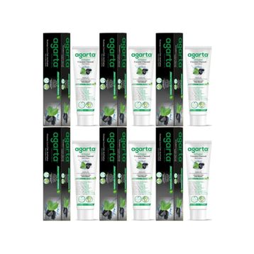 Agarta Doğal Aktif Karbonlu 6x100 ml Diş Macunu