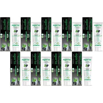 Agarta Doğal Aktif Karbonlu 9x100 ml Diş Macunu
