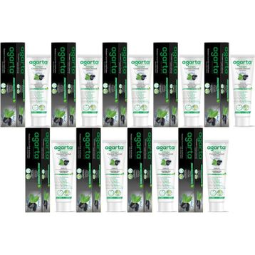 Agarta Doğal Aktif Karbonlu 9x100 ml Diş Macunu