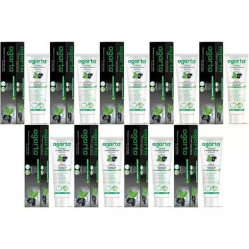 Agarta Doğal Aktif Karbonlu 9x100 ml Diş Macunu