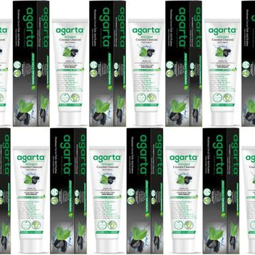Agarta Doğal Aktif Karbonlu 9x100 ml Diş Macunu
