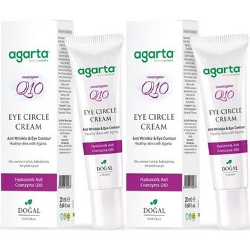 Agarta Göz Altı Kırışıklık ve Koyu Halka Yaşlandırma Karşıtı Antiaging 2x20 ml Doğal Göz Bakım Kremi