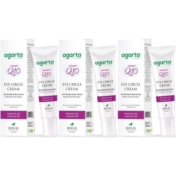 Agarta Göz Altı Kırışıklık ve Koyu Halka Yaşlandırma Karşıtı Antiaging 3x20 ml Doğal Göz Bakım Kremi