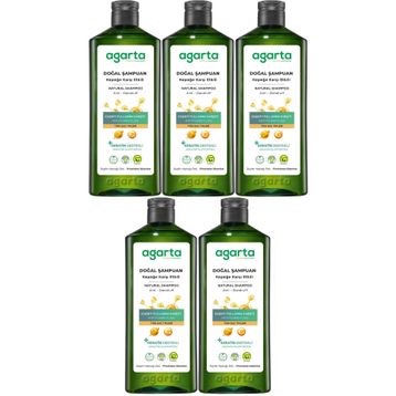 Agarta Kepek Karşı Etkili 5x400 ml Doğal Şampuan