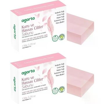Agarta Kuru ve Hassas Ciltler 2x150 gr El Yapımı Doğal Sabun