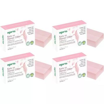 Agarta Kuru ve Hassas Ciltler 4x150 gr El Yapımı Doğal Sabun