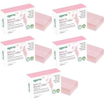 Agarta Kuru ve Hassas Ciltler 5x150 gr El Yapımı Doğal Sabun