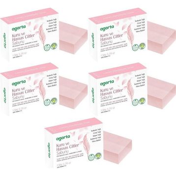 Agarta Kuru ve Hassas Ciltler 5x150 gr El Yapımı Doğal Sabun