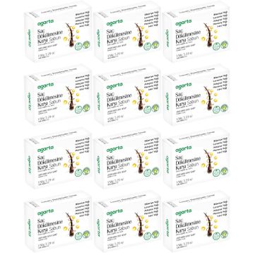 Agarta Saç Dökülmesine Karşı 12x150 gr El Yapımı Doğal Sabun