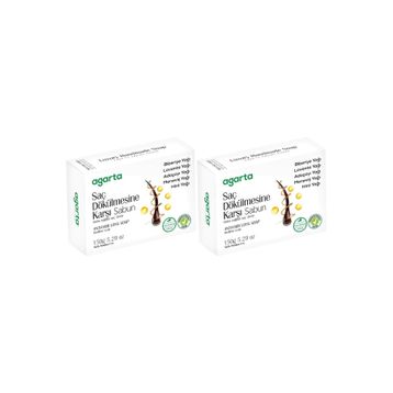 Agarta Saç Dökülmesine Karşı 2x150 gr El Yapımı Doğal Sabun
