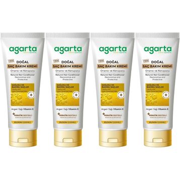 Agarta Saç Güzelleştirici Güçlü Bakım 4x250 ml Doğal Saç Kremi