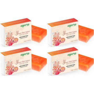 Agarta Yosun Özlü 4x150 gr El Yapımı Doğal Sabun