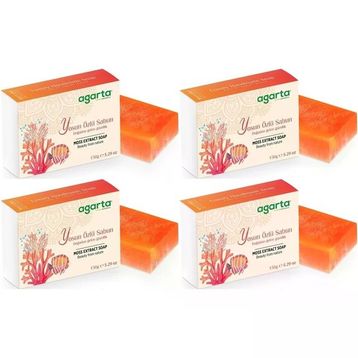 Agarta Yosun Özlü 4x150 gr El Yapımı Doğal Sabun