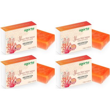 Agarta Yosun Özlü 4x150 gr El Yapımı Doğal Sabun