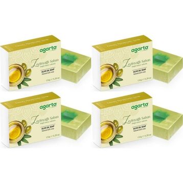 Agarta Zeytinyağlı 4x150 gr El Yapımı Doğal Sabun