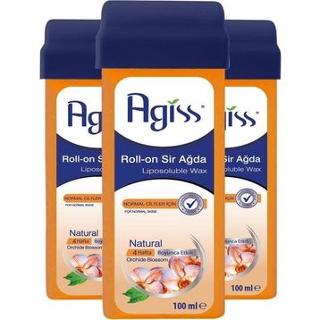 Agiss Natural 3x100 ml Roll-On Sir Ağda