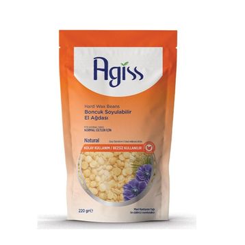 Agiss Normal Ciltler İçin Natural 220 gr Boncuk Ağda