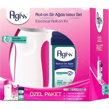Agiss Roll-On Sir Ağda Isıtıcılı Pratik Set