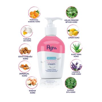 Agiss Tüm Ciltler İçin 250 ml Tüy Dökücü Krem