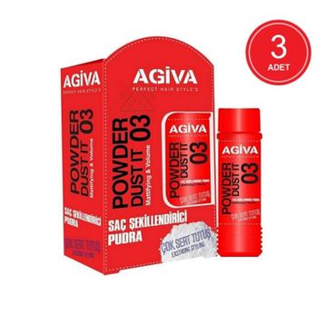 Agiva 03 3x20 gr Çok Sert Tutuş Saç Şekillendirici Saç Pudrası