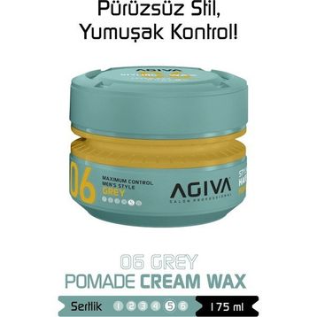 Agiva Grey 175 ml Orta Tutuş Parlak Wax