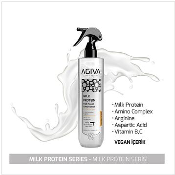 Agiva Milk Protein Amino Complex 400 ml Çift Fazlı Fön Suyu