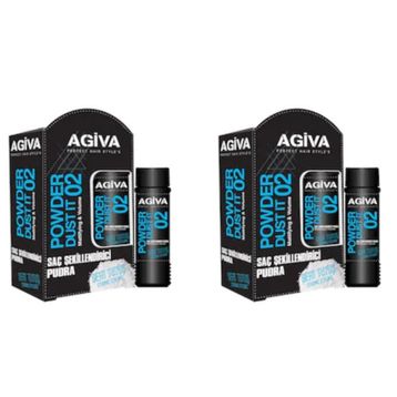 Agiva Pudra Sert Tutuş 20 gr x 2 Adet Saç Şekillendirici Sprey