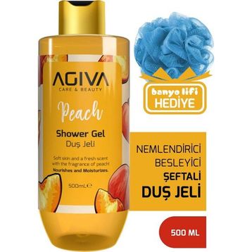 Agiva Şeftali Beauty Besleyici ve Nemlendirici 500 ml Duş Jeli