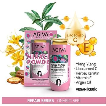 Agiva Ylang Ylang Lipozomed C Miracle 20 gr Saç Pudrası
