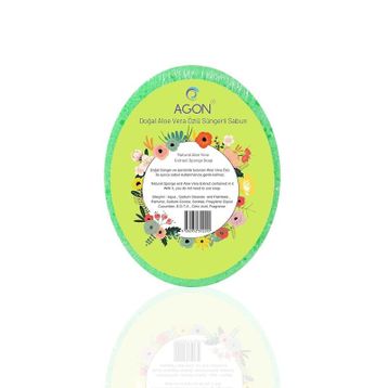 Agon Doğal El Yapımı Aloe Vera Özlü Sabunlu Vücut Duş Süngeri
