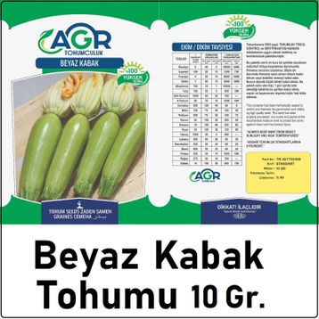 Agr 10 gr Beyaz Kabak Sakız Tohumu