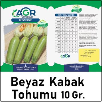 Agr 10 gr Beyaz Kabak Sakız Tohumu