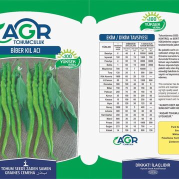 Agr 10 gr Biber Kıl Acı Tohumu