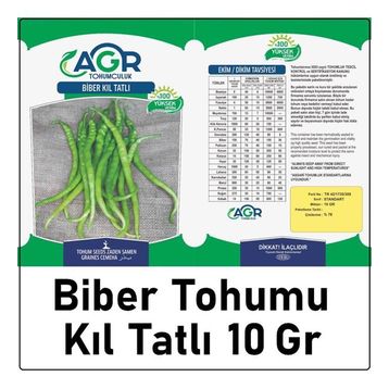 Agr 10 gr Biber Tatlı Kıl Tohumu