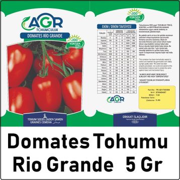 Agr Rio Grande 5 gr Domates Tohumu