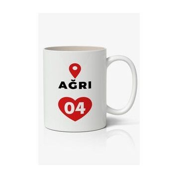 Ağrı Baskılı Baskılı Kahve Kupa Bardak