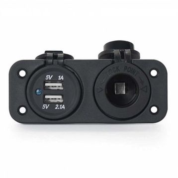 Agus Marin Tip USB ve 12 V Çakmak Şarj Soketi