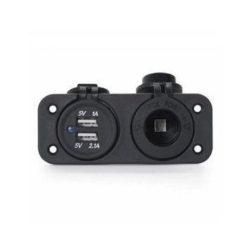 Agus Marin Tip USB ve 12 V Çakmak Şarj Soketi