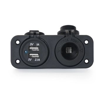 Agus Marin Tip USB ve 12 V Çakmak Şarj Soketi